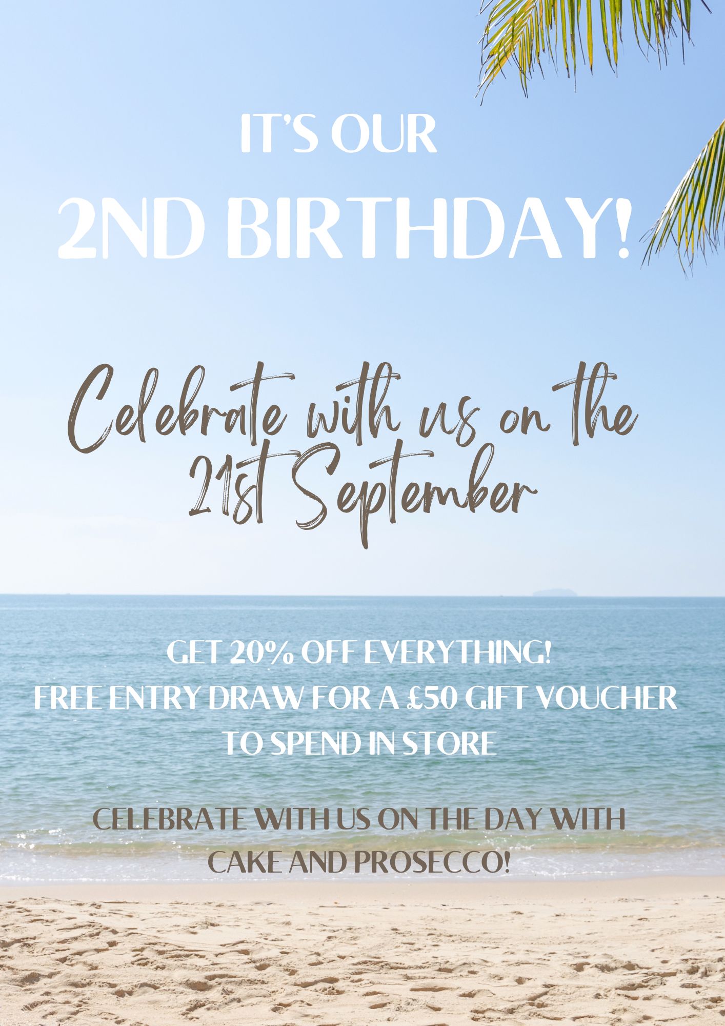 Homeware Store celebrates 2nd Birthday!